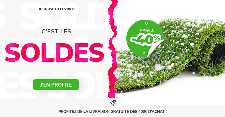 Les soldes 2026 du gazon synthétique