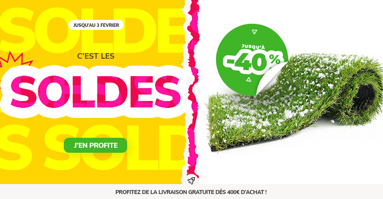 Les soldes 2026 du gazon synthétique
