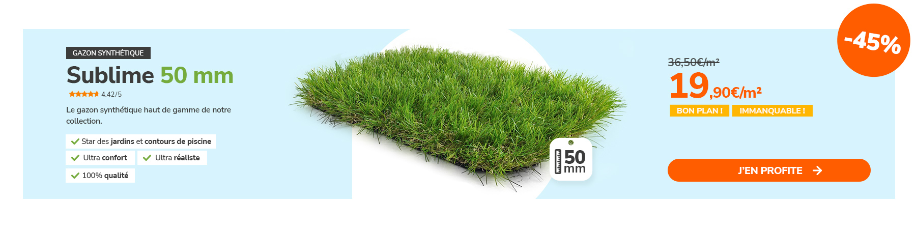 Meilleure promo du moment : Gazon Sublime 50