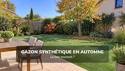 Illustration : Gazon synthétique en automne : La saison idéale pour aménager votre extérieur